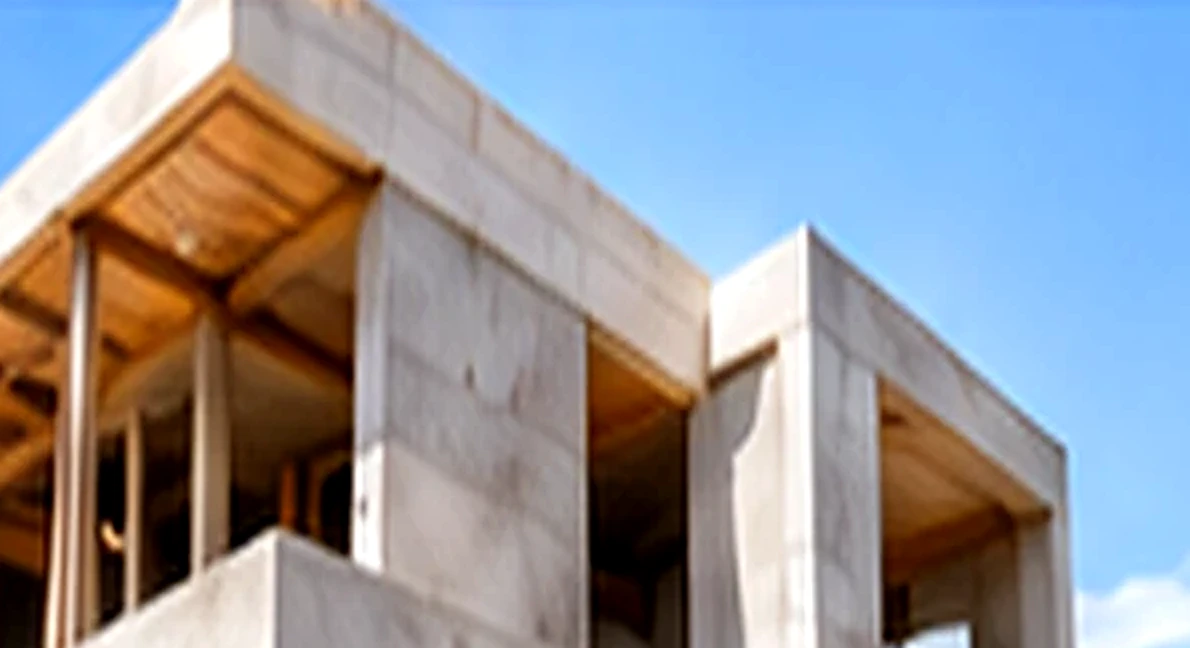 Estructura de una vivienda en construcción